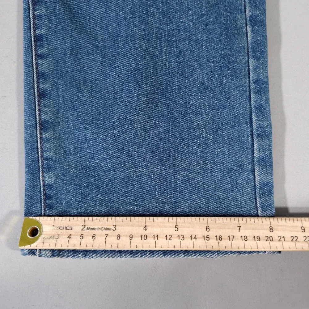 True Religion Ricky Jeans Mens 32 Blue Relaxed Straight Rip Repair Distressed
